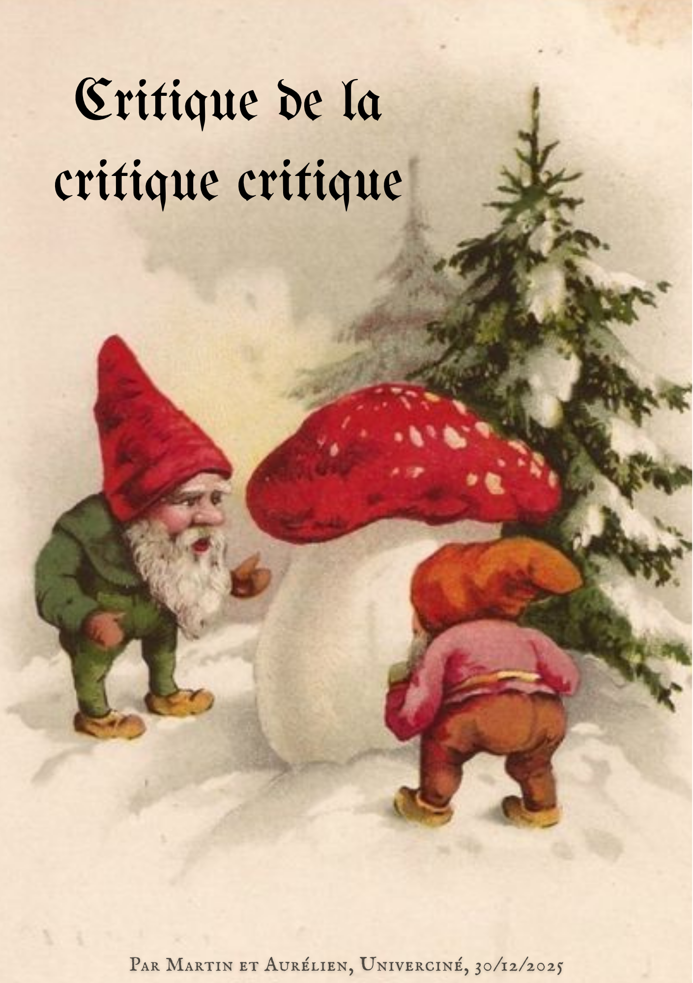 Critique de la critique critique n°3 : Noël